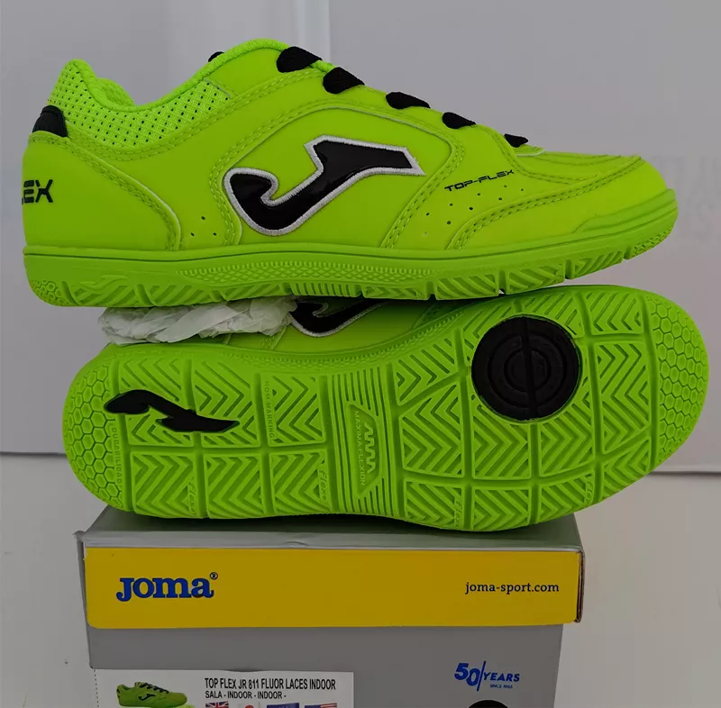 TOP FLEX JR 811 LACES Indoor GREEN FLUOR